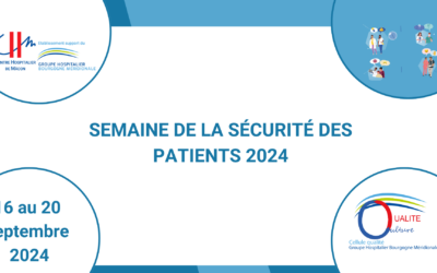 Semaine sécurité patients du 16 au 20 septembre 2024